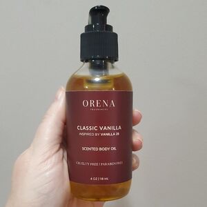 Orena Classic Vanilla Scented Body Oil NEW